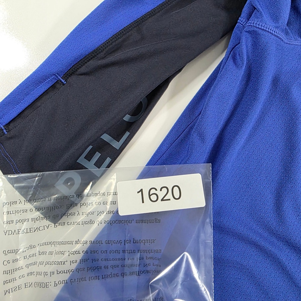 Peloton Mens Quarter Zip Pullover Blue Black Long Sleeve Athletic Top XL - Picture 12 of 12